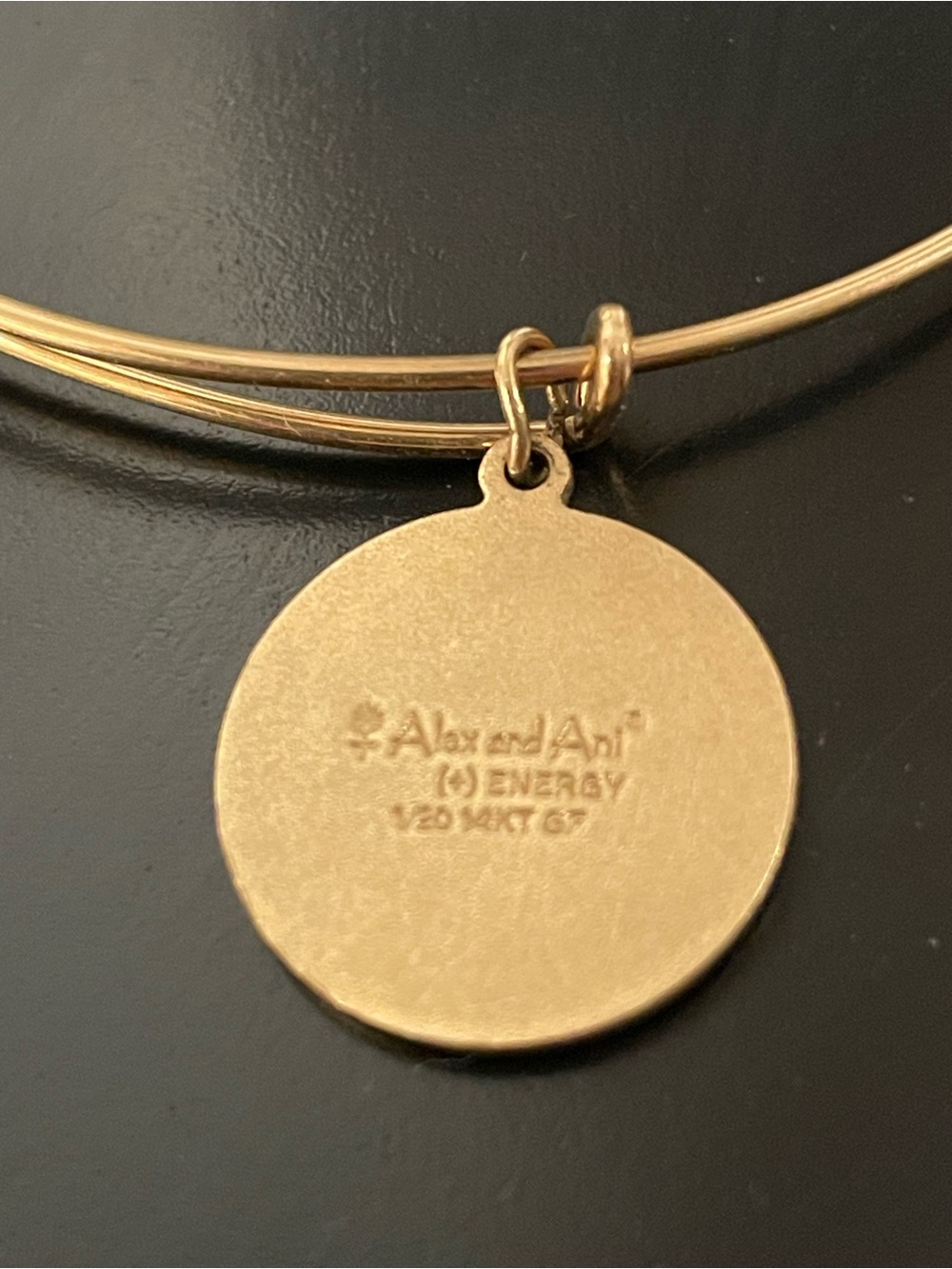 Alex and Ani gold plated bracelet with a letter O - Picture 4 of 5